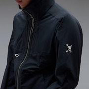 Skull O-Blades Hoodie Jacket - Pitch Black