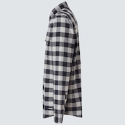 Checkered Ridge Long Sleeve - Stone Gray