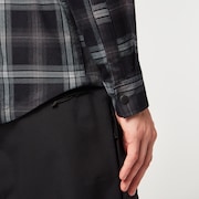 Tc Skull Flannel Shirt - Black/Gray