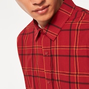 Pacific Button Down SS - Iron Red Check