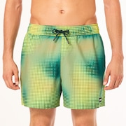 Sand Pixel Rc 16" Beachshort - Organic Spots Green