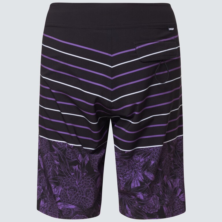 Split Floral 20 Rc Boardshorts - Purple Flower/Stripe