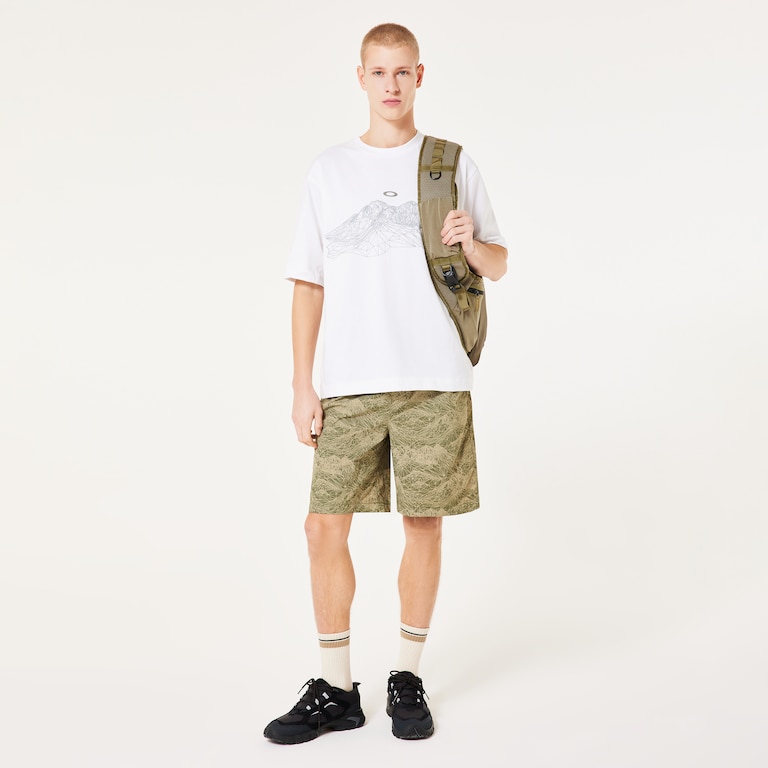 Outdoor Printed Short - Aop Mountain Green Pebble