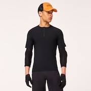 Point To Point 1/4 Zip Jersey - Blackout