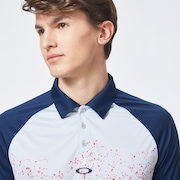 Pop Spray Short Sleeve Polo - High Risk Red