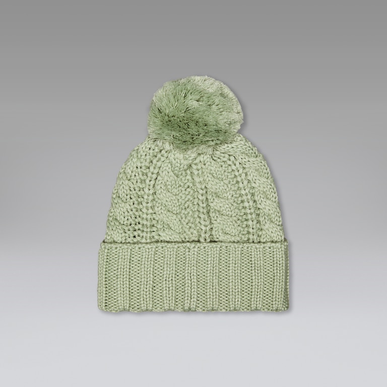 Harper Pom Beanie - Faded Green