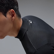 Skull Bold Sweater Mock Shirt - Pitch Black