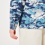 Cotton Overshirt - Tiger Camo Pacific