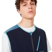 Hybrid Pile Vest - Foggy Blue