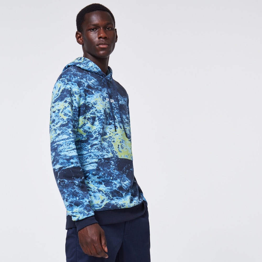 Oakley パフォーマンスジャケット ブルー（メンズ） Oakley Cascade Hoodie Fleece in Neon Wave | Oakley® | Official