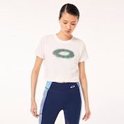 W Pursuit Crop Tee - White