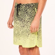 Session Rc 19" Boardshort - Gradient Crackle Black/Yellow
