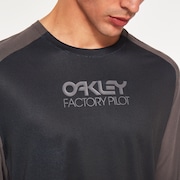 Factory Pilot Mtb LS Jersey - Black/Forged Iron
