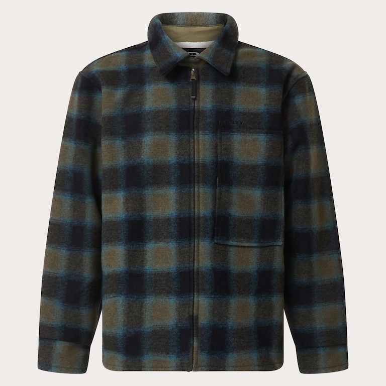 Off-Slope Overshirt - Army Green Check