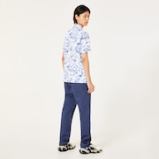 Skull Geo Foliage Shirt - White Print