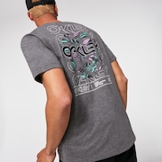 Circled Feathers B1B Tee - New Athletic Gray