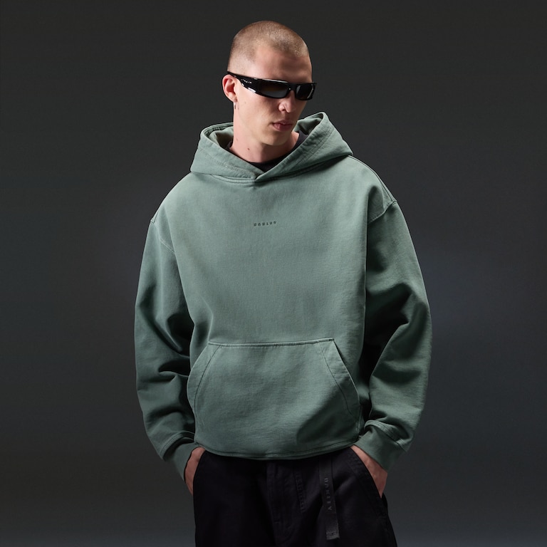 Echo Mod Embroidered Hoodie - Aviator Green