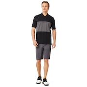 Color Block Polo Short Sleeve - Blackout