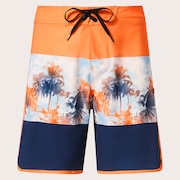 Palm Florals Rc 19” Boardshort - Soft Orange