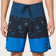 Tropics St 19"Rc Boardshort - Palms Stripe Blue