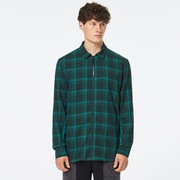 Bonfire Full Zip LS - Bayberry Check