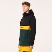 Tnp Nose Grab Softshell Hoodie - Black/Hunter Green