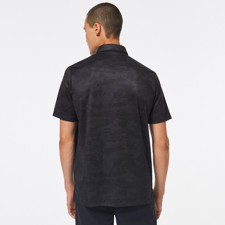 Oakley Reduct Polo - Geometric Print Black