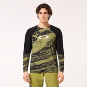 Seeker Airline LS Jersey - Duality Swirl Green/Black