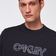 3D Lines Bib Logo Tee - Blackout
