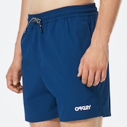 Seersucker 16" Beach Short - Poseidon