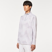 Skull Delusional Ls Mock - White Print