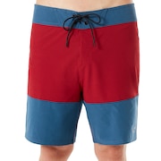 18 Inches Solid + Melange Boardshort - Ensign Blue Light Heather