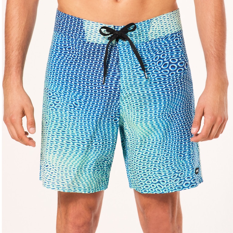 Cosmic Tides 18" Boardshort - Bubble Ellipse Green/Blue