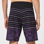 Split Floral 20 Rc Boardshorts - Purple Flower/Stripe