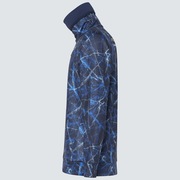 Oakley Crack Mx Hi-Neck Ls Shirt - Blue Storm Print