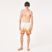 Canary Palms Rc 18" Beachshort - Palm Print Grenache