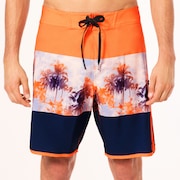 Palm Florals Rc 19” Boardshort - Soft Orange