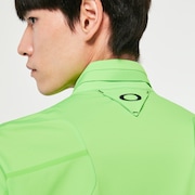 Skull Revolve 3D Mock Shirt - Neon Green