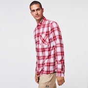Essential Plus LT Flannel LS - Deep Red Check