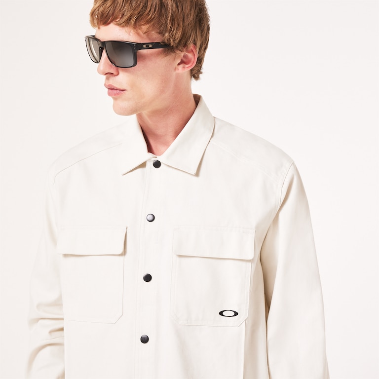 Canvas Snap Jacket - Artic White