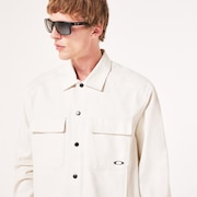 Canvas Snap Jacket - Artic White