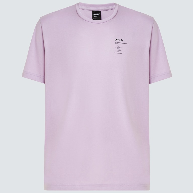 Surfboard Types Tee - Dusty Lavender
