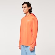 Rainbow Rc Hooded Rushguard - Soft Orange