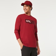 Locked In B1B Ls Tee - Iron Red