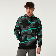 Factory Pilot Rc Hoodie - B1B Camo Black/Mint/Gray