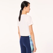 W Pursuit Crop Tee - White