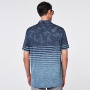 Camo Stripes Polo - Universal Blue