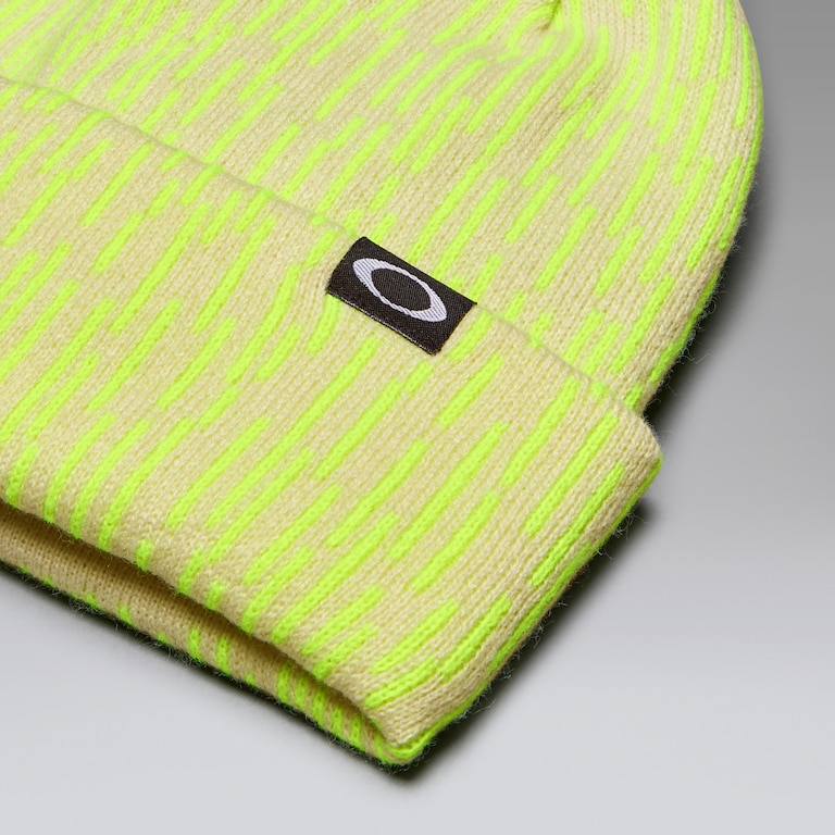 Fleece-Lined Graphic Beanie​ - Rain Camo Yellow