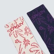Deco Palms B1B Socks - Three Lines Palms Arctic