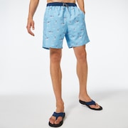 Tropics B1B Rc 18" Beach Short - Aviator Tropical Palms